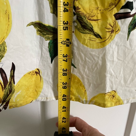 Fun lemon dress- yellow and white, size XL - Picture 4 of 5